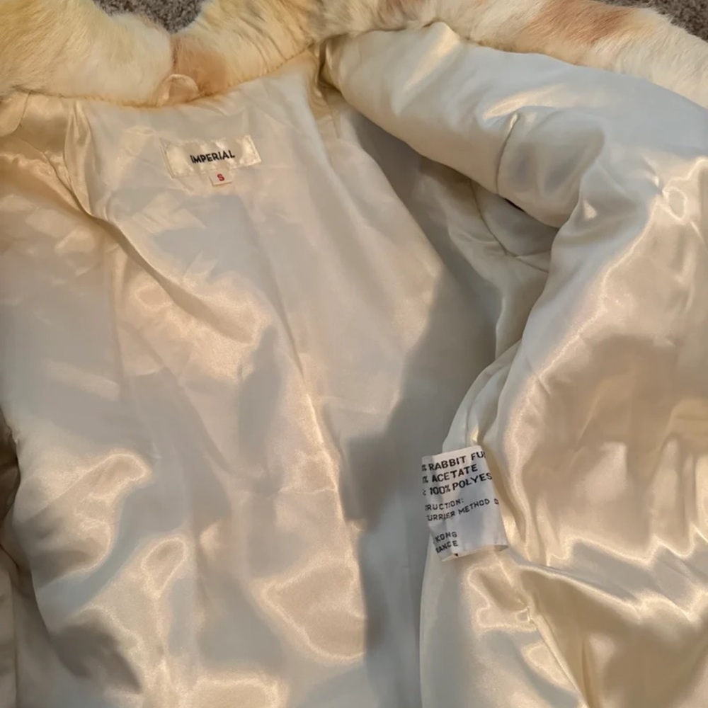 Vintage Imperial 100% Rabbit Fur Coat 
size Small - Picture 11 of 12